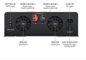 1.5KW ~ 5KW LCD 디스플레이가있는 하이브리드 태양광 인버터 24V 48V 220V 내장 MPPT <span class=keywords><strong>UPS</strong></span> 순수 사인파 인버터 AC 충전 - Product Image 4