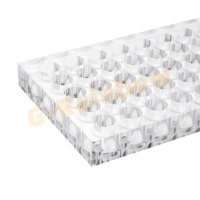 Support pour rouge à lèvres 40 trous pour magasin de détail Flacons en acrylique Présentoir pour pinceaux de maquillage cosmétique