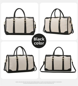 Large-capacity Canvas String Closure Waterproof Fitness Travel <strong>Bag</strong> for Yoga &amp; Sports Casual Unisex - Product Image 4