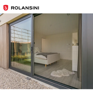 रोलांसिनी न्यूनतम साउंडप्रूफ डबल ग्लेज्ड ग्लास एल्यूमीनियम मिश्र धातु आंतरिक लिफ्ट स्लाइडिंग स्टेनलेस स्टील फ्लाई स्क्रीन - Product Image 5