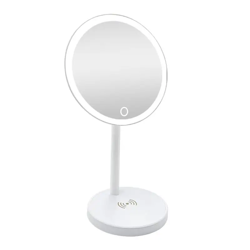 Makeup mirror Product color white custom Product material imported environmentally friend LED wireless charging