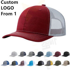Sublimación béisbol deportes moda hombres ajustable Sol al por mayor personalizado malla Gorras bordado camionero Gorra lisa con parche - Product Image 1