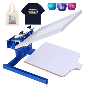 Deliou 1 màu 1 trạm tự làm áo thun màn hình lụa máy in Thủ Công Nhỏ máy in màn hình mới phát hành - Product Image 1