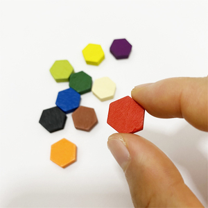 MKTOYS ชุดตัวหมากรุกทรงปริซึมหกเหลี่ยมไม้ 50 ชิ้น รุ่น 230507 สำหรับเกมกระดาน ของเล่นเสริม DIY สำหรับทุกเพศ ทุกวัย 14 ปีขึ้นไป - Product Image 2