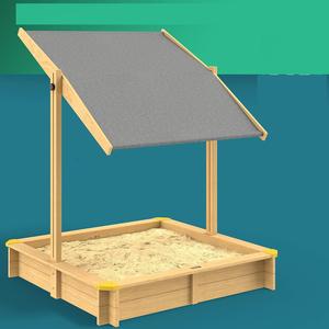 <span class=keywords><strong>Fritzi</strong></span> Sonnendach 140x140x120cm Sandkasten Aus Naturholz Fichtenholz Mit UV-Schutz Einfach Zu Reinigendem Kiefernholz - Product Image 1