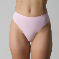 Tanga bikini con costuras planas sin rozaduras, tejido acanalado texturizado, ropa interior diaria, entrepierna higiénica, para usar con leggings ajustados y vestidos.
