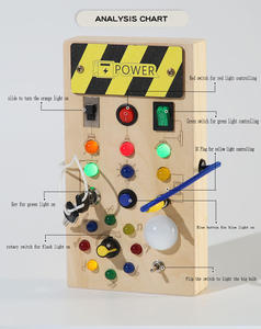 Juguete Educativo de Madera <span class=keywords><strong>Montessori</strong></span> con Luces LED y Música para Niños Pequeños, Gran Venta - Product Image 1