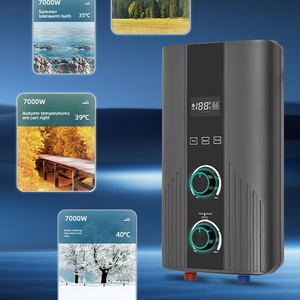 Calentador de Agua Eléctrico Instantáneo de Pared con Bomba de Agua, Calentamiento Rápido, Pantalla Digital, Temperatura Constante para <span class=keywords><strong>Ducha</strong></span> - Product Image 6