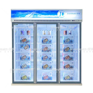 Réfrigérateurs et congélateurs à porte en verre pour aliments congelés Affichage Onduleur Congélateur commercial à vendre - Product Image 2