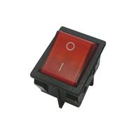 Interrupteur à bascule carré éclairé 2 positions 20A 250V/10A 125V AC 4 broches IP67 étanche en laiton pour équipement médical