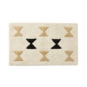 Alfombrillas de Baño de Algodón de Secado Rápido, Ecológicas, con Diseño Floral SPLASH, de Lujo y a la Moda, Hechas a Máquina para Uso en el Suelo ITHL - Product Image 1