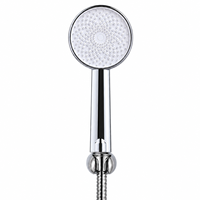 Douche à main chromée moderne à fonction unique avec distribution uniforme de l'eau pour projets de construction résidentielle (vente en gros)