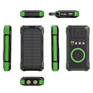 แบตสำรองพลังงานแสงอาทิตย์ KC Certification ความจุ 20000mAh 25W รองรับการชาร์จไร้สาย พร้อมสายในตัว ชาร์จเร็ว กันน้ำ สำหรับ <span class=keywords><strong>Xiaomi</strong></span> - Product Image 3