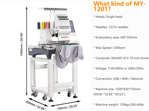Máquina de Bordar de Una Cabeza de Alta Calidad con Accesorios Gratuitos, <span class=keywords><strong>Bordado</strong></span> Automático de Gorras - Product Image 5