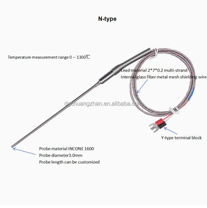 Connecteur de thermocouple de type K de haute précision N Sonde flexible à 1500 degrés dédiée au laboratoire universitaire - Product Image 4