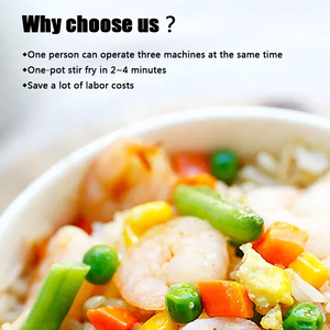 De pequeña capacidad de Wok de <span class=keywords><strong>la</strong></span> <span class=keywords><strong>olla</strong></span> de cocina tambor Stir Fry equipo de <span class=keywords><strong>restaurante</strong></span> - Product Image 3