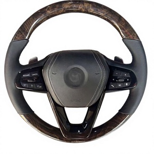 Volant de voiture personnalisé en cuir pleine fleur pour BMW F10 F30 F31 M3 M5 2011, accessoire automobile - Product Image 3