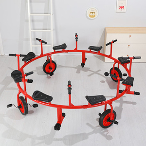 Equipo de Juego Infantil para Exteriores de 8 Asientos, Carrito de Jardín de Infancia, Bicicleta para Niños 11214, Giratoria de 8 Asientos 11214 - Product Image 5
