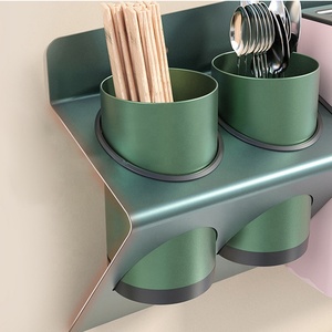 Portaoggetti per organizzatore di stoccaggio <span class=keywords><strong>da</strong></span> cucina in alluminio a <span class=keywords><strong>parete</strong></span> in alluminio all'ingrosso per portapiatti - Product Image 6