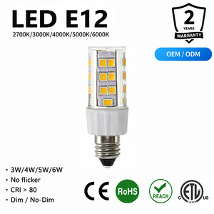 <b>E12</b> LED Corn <b>Bulb</b> 5W 400-450LM AC 120V Sanan Chip 120lm/W CE RoHS 25000H 2-Year Warranty Chandelier Candle Lamp - Product Image 5
