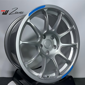 Rines de Aleación Forjados Ligeros Blancos de Alta Gama <span class=keywords><strong>para</strong></span> Carreras, de 17, 18, 19 y 20 Pulgadas, 5x100, 5x114.3, 5x120, <span class=keywords><strong>para</strong></span> BMW, Audi, Tesla - Product Image 4