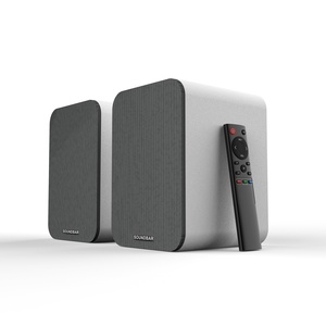 Haut-parleurs de système audio d'étagère portables meilleurs haut-parleurs en bois actifs OEM avec système de cinéma maison télécommandé - Product Image 2