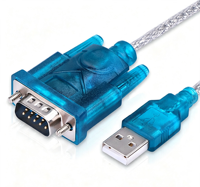 Adaptateur USB-A vers RS232 USB-à-série de 80 cm, directement de l'usine, conducteur en cuivre, câble de port COM