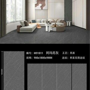 Baldosa cerámica <span class=keywords><strong>de</strong></span> lujo Foshan 900x1800, patrón continuo <span class=keywords><strong>de</strong></span> gran formato brillante resistente al desgaste para suelos y paredes - Product Image 2