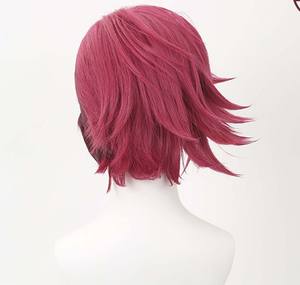 Parrucca sintetica resistente al calore corta rosa intenso di Arcane di League of Legends per cosplay Vi FCGD-046 - Product Image 5