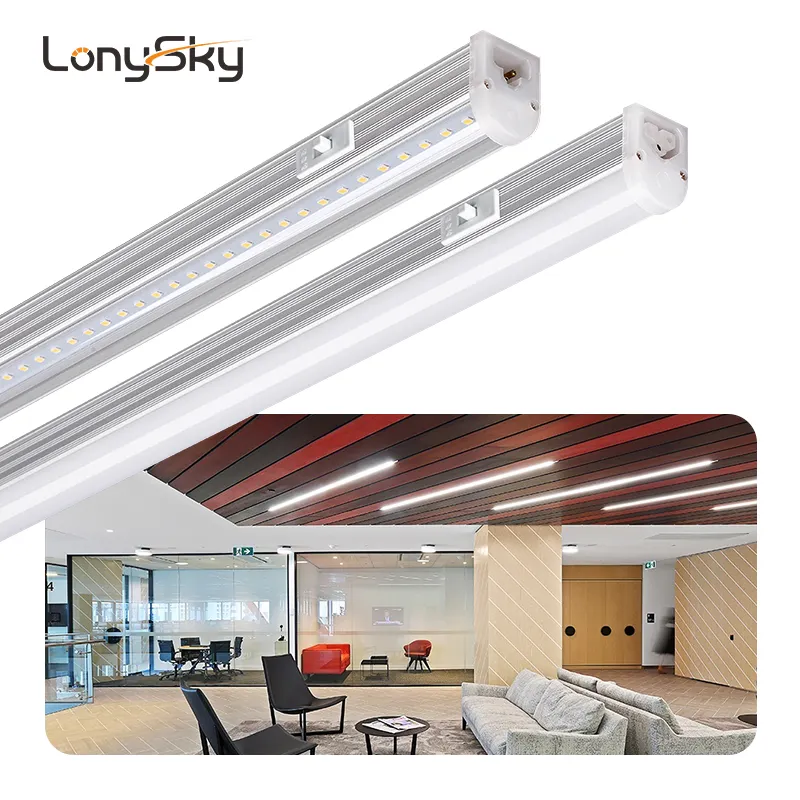 High Lumen Commercial lighting CCT Adjustable Optional 2ft 4ft 8ft Led T5 Tube Light