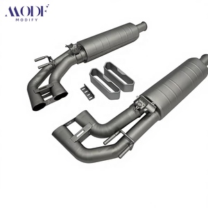 Scarico Catback in Titanio per Mercedes Benz <span class=keywords><strong>Classe</strong></span> G G63 AMG W463A W463 W464 con Terminali - Product Image 1