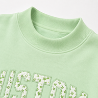 Ensemble décontracté d'été imprimé deux pièces pour femme : sweat-shirt à col montant et manches courtes coupe classique et short