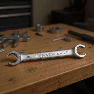 Llave Hexagonal 256 N de 24 mm y 22 mm, Llave de Boca de Doble Tamaño - Product Image 3