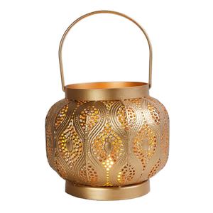Custom Etched Metal Crafted <b>Glass</b> and Metal <b>Lantern</b> for Home Decoration New Design Metal Candle Holders & Candle Jars - Product Image 1