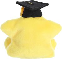 Boneka Bintang Wisuda Grosir, Boneka Plushie Lucu Warna Kuning Bersulam, Penghilang Stres, Topi Wisuda untuk Hadiah Wisuda