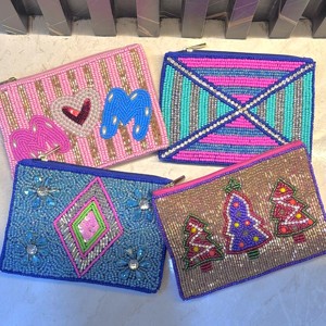 Pochette Miniature Perlée Faite Main de Qualité Supérieure pour Femme, Porte-Monnaie Décoratif avec Broderie de Perles Délicate pour Pièces de Monnaie, Billets, Cartes et Maquillage (Vente en Gros) - Product Image 2