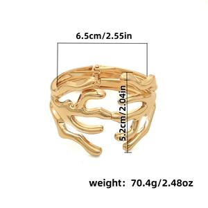 Vente chaude mode exagérée en forme spéciale branche d'arbre large bord printemps ouvert Bracelet pour les femmes - Product Image 2