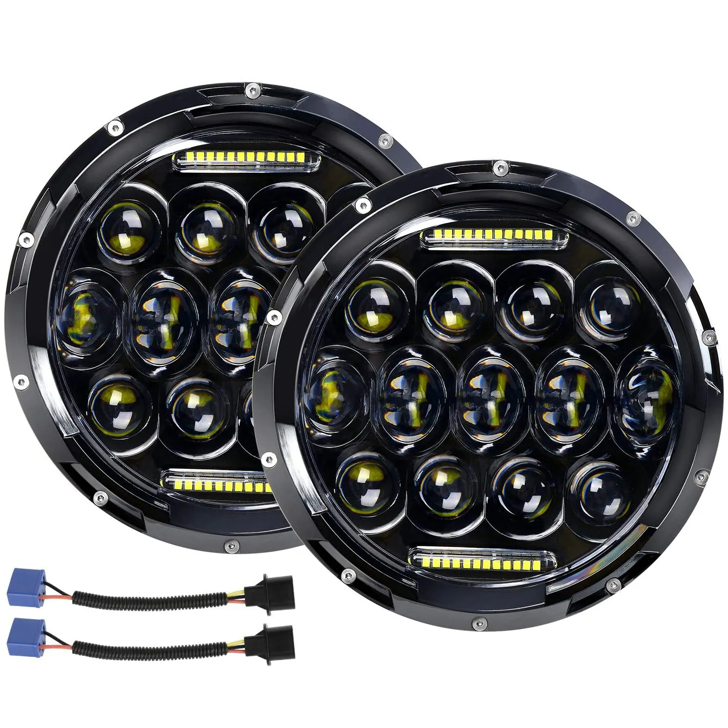 7" Round LED Headlights 78W Car Headlamp with DRL High Low Beam For Jeep Wrangler JK TJ LJ 1997-2018 Motorcycle