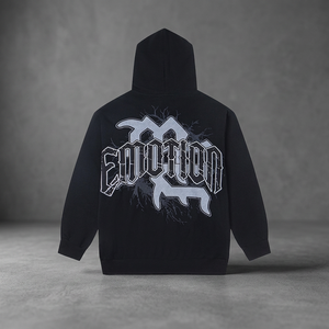 Sudadera con Capucha Unisex de Alta Calidad, 100% Algodón Tejido, con Cierre y Diseño de Letras en Tinta Blanca, Ropa de Diseñador - Product Image 3