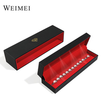 Caja de Anillo de Joyería Personalizada con Cajón, Papel Especial de Gamuza Roja, Estampado Dorado, Empaque de Lujo Ligero
