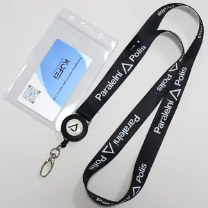 Nuovi prodotti regali promozionali cordino porta carte retrattile porta Badge con Logo personalizzato