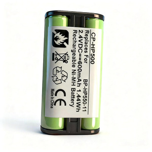 CP-HP500 แบตเตอรี่แบบชาร์จไฟได้ Ni-Mh 2.4V 600mAh สำหรับหูฟังโซนี่ MDR-RF925 RF4000K - Product Image 3