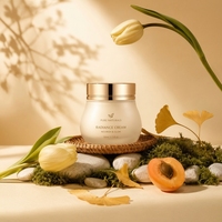 Pot en verre crème 100g Soft Pearl pour emballage cosmétique, crème visage et soins de la peau, avec pulvérisation, couleurs personnalisées, logo, conception OEM ODM