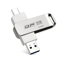 Nouvelle clé USB en métal Type-C compatible Android 256 Go haute capacité double usage pour téléphones et ordinateurs, logo personnalisable, garantie 1 an