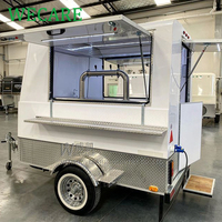 Wecare Petites machines à grignoter personnalisées camions de nourriture mini cuisine mobile entièrement équipée bbq remorque de restauration rapide à vendre