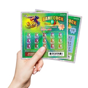 Lottery Factory Can Customize Prize Number Sizes Content Digital Printing <b>Scratch</b> Lottery Tickets - Product Image 2