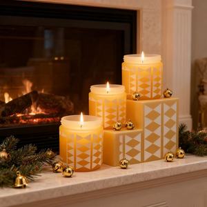 Bán Buôn Trang Trí Nội Thất 8Oz Thủy Tinh Lưu Trữ Container Rỗng Tái Chế Thẳng Hai Mặt Nến Thủy Tinh Lọ Có Nắp Đậy - Product Image 2