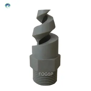 Pabrik Langsung PVC PVDF PP plastik spiral semprot nozzle, spjt plastik kerucut penuh nozzle jet