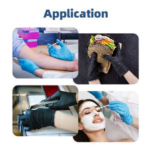 Gants jetables en nitrile noir de 9 pouces pour barbier, tatoueur, salon de beauté, boîte personnalisée, sans latex, résistants à l'abrasion - Product Image 6