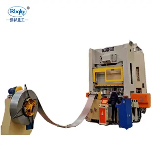 Rbqlty 2 points closed type cnc press machine line for square aluminum battery pneumatic punching machine